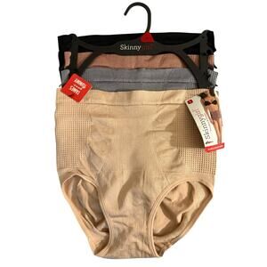 Skinny Girl Shaping Briefs Panties Size S- 4 Pack #SG7703 NEW w/ Tag $48.00
